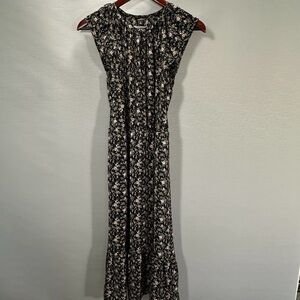 J Crew Mercantile Dress Womens Small Midi Superbloom Floral Flounce Romantic